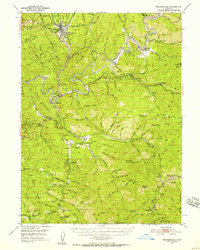 Weaverville 1950 topographic map thumbnail