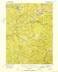 Weaverville 1952 topographic map thumbnail