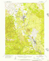 Weed 1954 topographic map preview