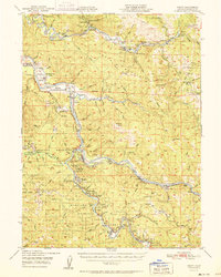 Weott 1951 topographic map thumbnail