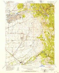Wheatland 1949 topographic map thumbnail