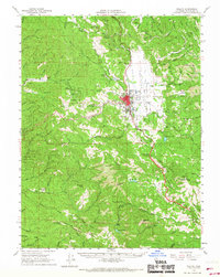 Willits 1961 topographic map thumbnail
