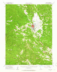 Willits 1961 topographic map thumbnail