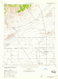 Willow Springs 1943 topographic map preview