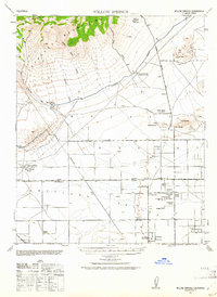 Willow Springs 1943 topographic map preview
