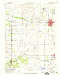 Woodland 1953 topographic map preview
