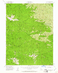 Yolla Bolly 1954 topographic map thumbnail