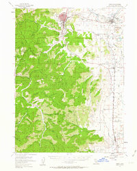Yreka 1954 topographic map thumbnail