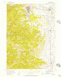 Yreka 1954 topographic map thumbnail