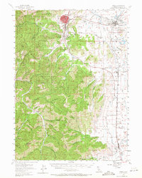 Yreka 1954 topographic map thumbnail