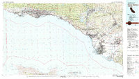 Santa Barbara 1982 topographic map thumbnail