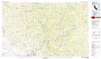 Shaver Lake 1980 topographic map thumbnail