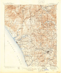 San Luis Rey 1901 topographic map thumbnail