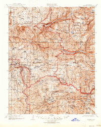 Tehipite 1905 topographic map preview