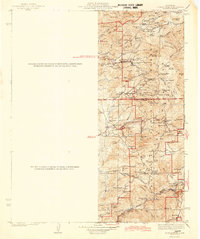 Tobias Peak 1943 topographic map thumbnail