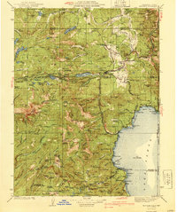 Truckee 1940 topographic map thumbnail
