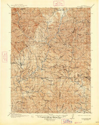 Weaverville 1913 topographic map thumbnail