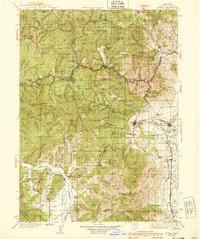Yreka 1939 topographic map thumbnail