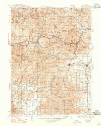 Yreka 1939 topographic map thumbnail