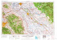 San Jose 1966 topographic map thumbnail