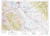 San Jose 1962 topographic map thumbnail