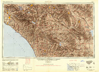 Santa Ana 1949 topographic map thumbnail