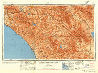 Santa Ana 1956 topographic map thumbnail