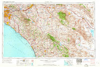 Santa Ana 1965 topographic map thumbnail