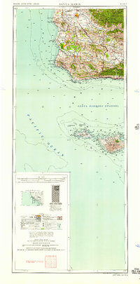 Santa Maria 1958 topographic map thumbnail