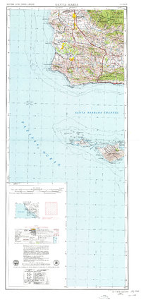 Santa Maria 1956 topographic map thumbnail