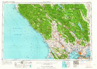 Santa Rosa 1964 topographic map thumbnail