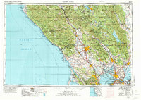Santa Rosa 1958 topographic map thumbnail