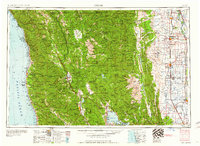 Ukiah 1960 topographic map thumbnail