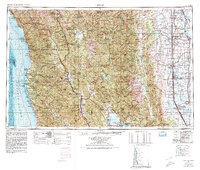 Ukiah 1957 topographic map preview