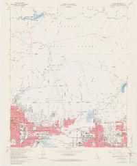 Azusa 1966 topographic map thumbnail