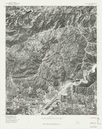 Azusa 1976 topographic map thumbnail