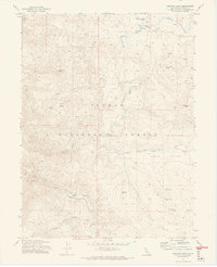 Babcock Peak 1972 topographic map thumbnail
