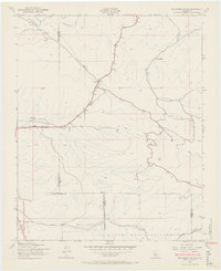 Ballinger Canyon 1943 topographic map thumbnail