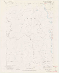 Bark Shanty Gulch 1974 topographic map thumbnail