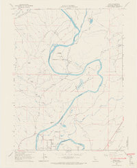 Bend 1965 topographic map thumbnail