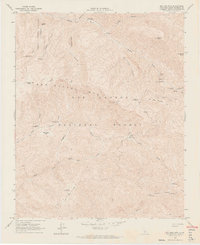 Big Pine Mtn 1964 topographic map thumbnail