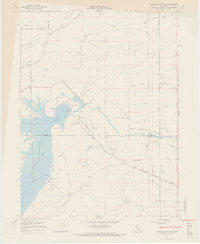 Black Butte Dam 1967 topographic map thumbnail