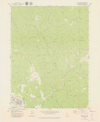 Blue Lake 1979 topographic map thumbnail