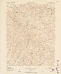 Blue Nose Mtn 1951 topographic map thumbnail