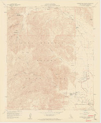 Borrego Palm Canyon 1959 topographic map thumbnail