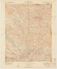 Briones Valley 1949 topographic map thumbnail