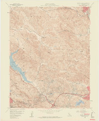 Briones Valley 1959 topographic map thumbnail