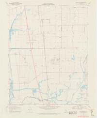 Bruceville 1968 topographic map thumbnail