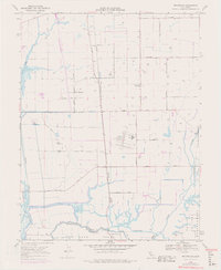 Bruceville 1968 topographic map thumbnail