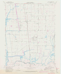 Bruceville 1968 topographic map thumbnail